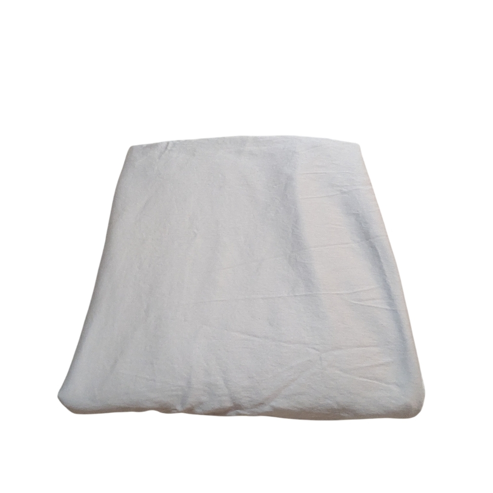 Pottery Barn Cal King Flat Sheet Cotton Grey Natural Fibers Neutral Minimalism